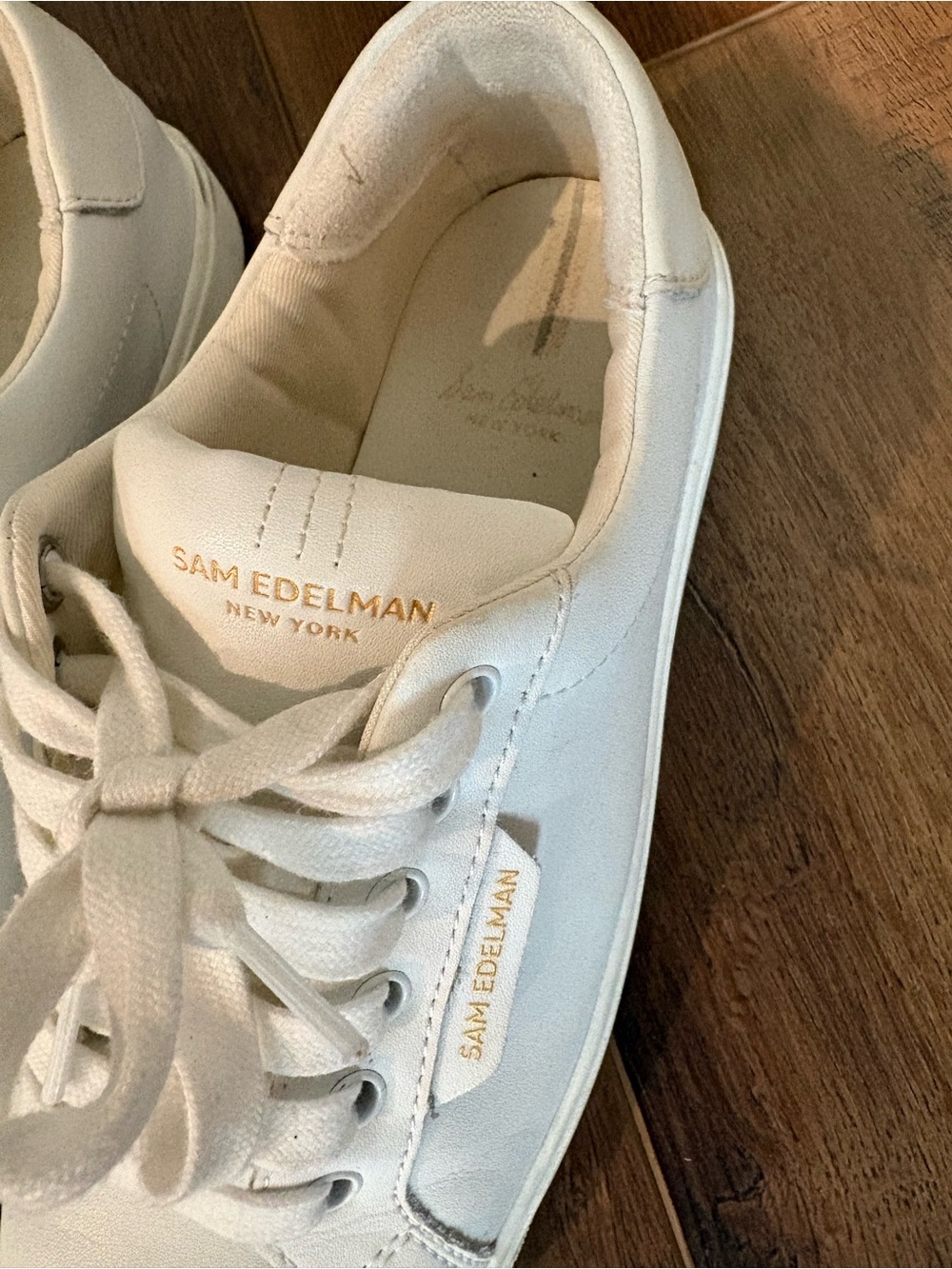 Sam Edelman Poppy Sneaker, White, 8M - Picture 2 of 6